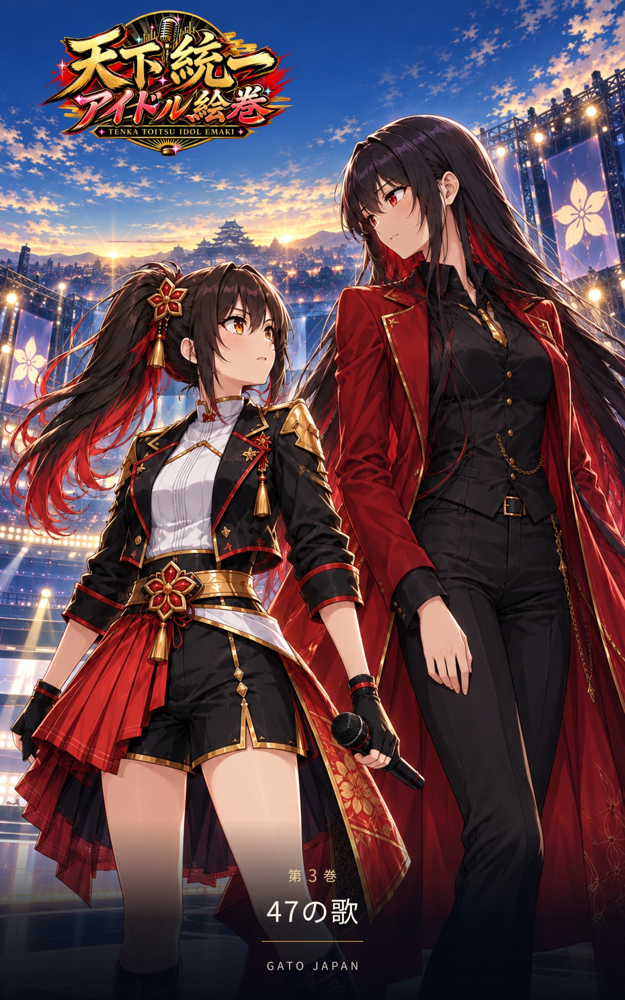 『天下統一アイドル絵巻』第3巻『47の歌』表紙